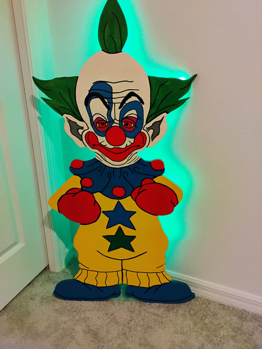 Custom wood horror characters