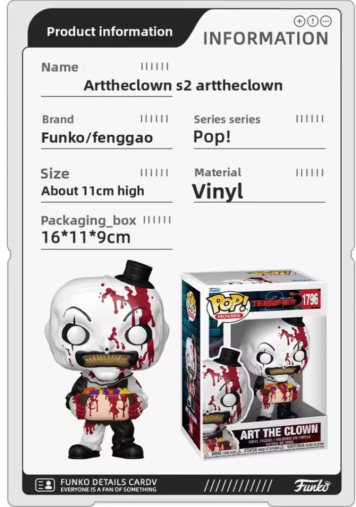 Funko pop Art the clown Terrifier 2